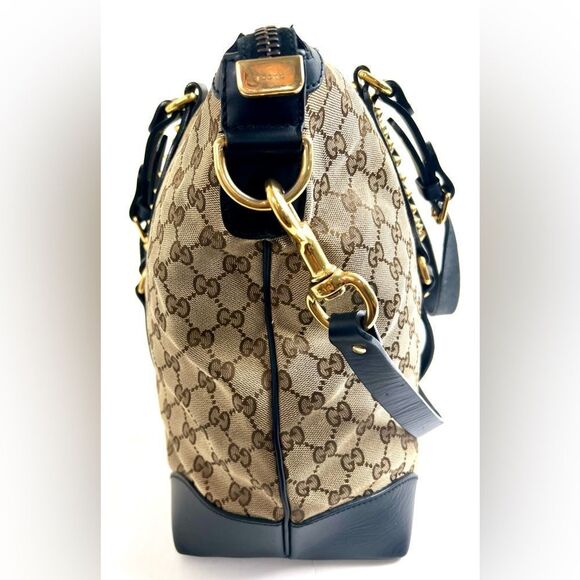 Gucci GG Supreme Canvas Studded Patti Tote with Leather Trim - Picture 5 of 16